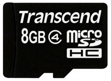 Карта памяти Xiaomi Transcend microSDHC 8  Gb Class 4 no adapter TS8GUSDC4